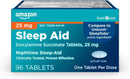 Amazon Basic Care Nighttime Sleep Aid Tablets for Adults, Doxylamine Succinate 25 mg, 96 Count