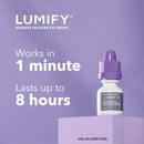 LUMIFY Bausch + Lomb Eye Drops for Red Eyes, Redness Reliever for Brighter Looking Eyes, Works in 1 Minute & Lasts Up to 8 Hours, Eye Drops, 0.25 Fl Oz (7.5mL)