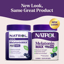 Natrol Melatonin Max 10mg, Blueberry, 100% Drug Free, Vegetarian Friendly, Non-GMO, 50 Gummies