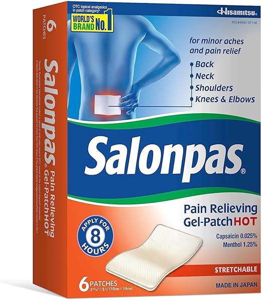 Salonpas HOT Gel Patch 6 Count by Hisamitsu