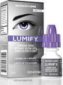 LUMIFY Bausch + Lomb Eye Drops for Red Eyes, Redness Reliever for Brighter Looking Eyes, Works in 1 Minute & Lasts Up to 8 Hours, Eye Drops, 0.25 Fl Oz (7.5mL)