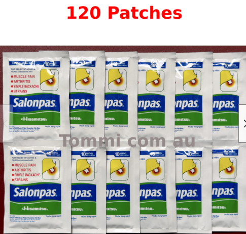 Salonpas Patch Hisamitsu Pain Relieving - Made in Vietnam 120 Patches