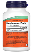 Potassium Citrate NOW Foods 99 mg, 180 Capsules Essential Mineral