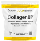 California Gold Nutrition, CollagenUP®, Hydrolyzed Marine Collagen Peptides with Hyaluronic Acid and Vitamin C, Unflavored, 1.02 lb (464 g)