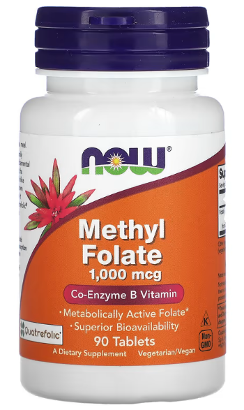 NOW Foods, Methyl Folate, 1,000 mcg, 90 Tablets
