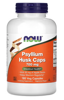 NOW Foods, Psyllium Husk Caps, 700 mg, 180 Veg Capsules