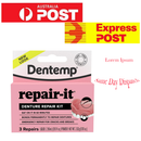 DENTEMP Repair-it Denture Repair Kit Broken Cracked Loose Teeth Dental D.O.C