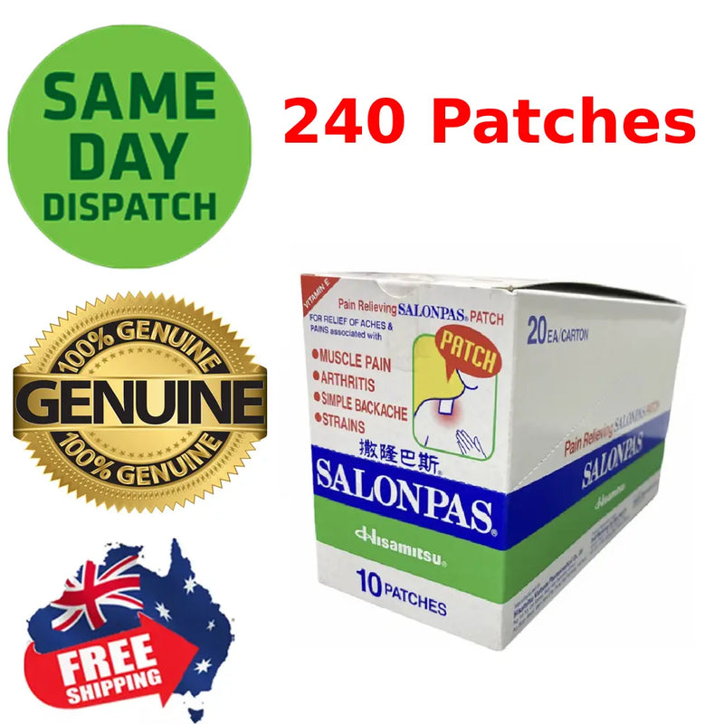 Salonpas Patch Hisamitsu Pain Relieving - Made in Vietnam 240 Patches