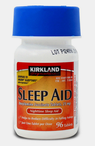 Kirkland Signature Sleep Aid Doxylamine Succinate 25 Mg 96 Tablets IN STOCK
