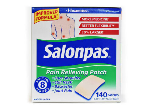 Salonpas Patch Hisamitsu Pain Relieving Made in Japan 14 pks 280 Patches 7.2x4.6