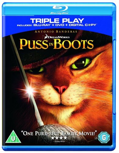 Puss in Boots (Blu-ray + DVD) RB New & Sealed