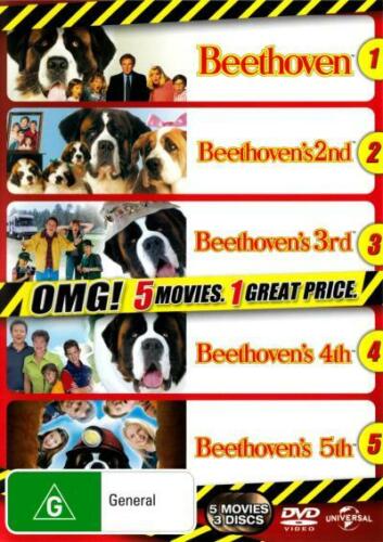 Beethoven's Dog Gone 1 2 3 4 5 Beethoven, Beethoven's 2nd, 3rd, 4th, 5th R4 New