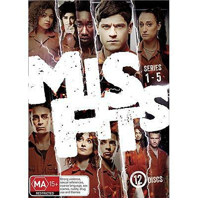 Misfits The complete Series Season 1, 2, 3, 4 & 5 DVD Box Set R4