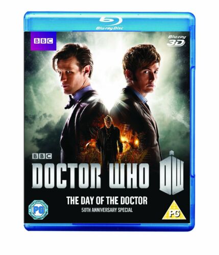 Doctor Who The Day of the Doctor Blu ray 3D 50th Anniversary Special RB not DVD