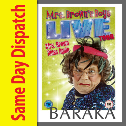 MRS BROWN'S BOYS LIVE TOUR: Mrs Brown Rides Again DVD BROWNS Boy New & Sealed