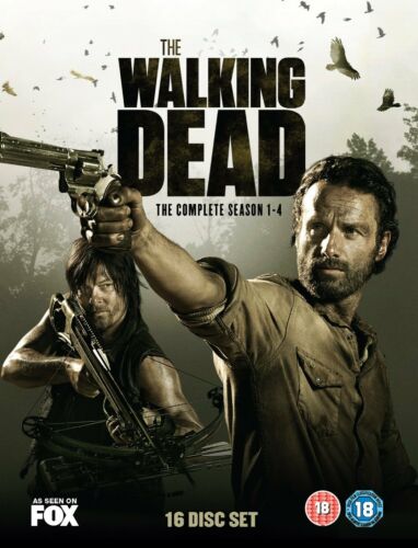 The Walking Dead The Complete Season 1, 2, 3 & 4 DVD Box Set 1 - 4 New & Sealed
