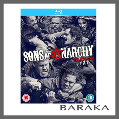 SONS OF ANARCHY COMPLETE SEASON SERIES 6 Blu ray RB Sixth Six