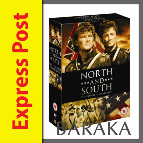 NORTH AND SOUTH The Complete 1 2 & 3 DVD Box set R4 Love and War Heaven and Hell