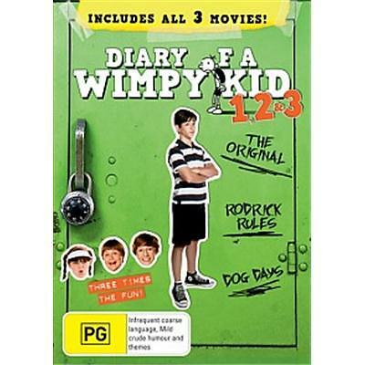 Diary of a Wimpy Kid 1, 2 & 3 DVD Collection 1-3 Rodrick Rules Dog Days