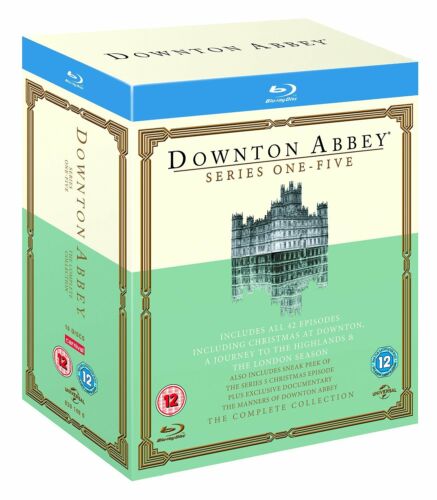 DOWNTON ABBEY SEASON SERIES 1, 2, 3, 4, 5 + Christmas Special Blu Ray Box Set