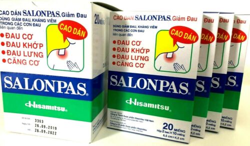 Salonpas Patch Hisamitsu Pain Relieving for Arthritis, Muscle, Backache, Joint