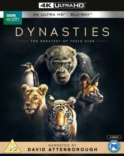 Dynasties David Attenborough 4K Ultra HD + Blu ray RB New release
