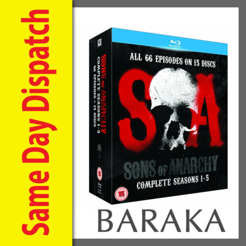 Sons of Anarchy Complete Seasons Series 1 2 3 4 & 5 Blu ray Box Set 1-5 not DVD