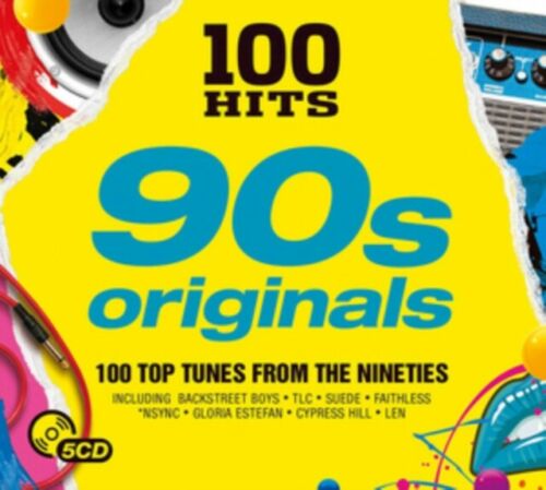 100 Hits The Nineties Originals Album best of 90's CD 5xCDs