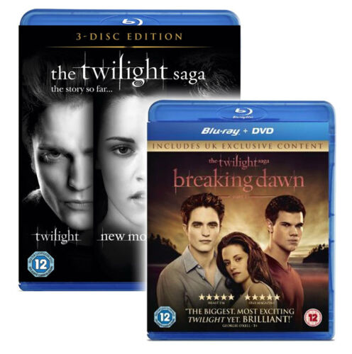 THE TWILIGHT SAGA Trilogy Triple Pack 1,2, 3 & 4 Blu-ray Box set Region B/Aus