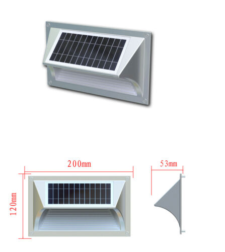 Solar LED Step Wall Light Lights High Quality 20 Lumens