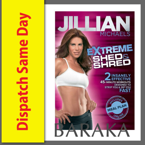 Jillian Michaels - Extreme Shed and Shred DVD (30 Day Shred) New & Sealed