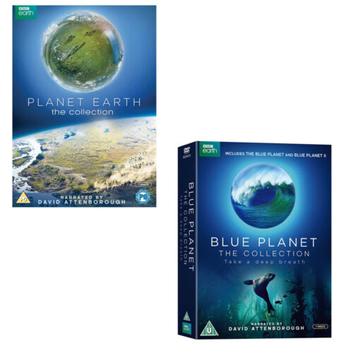 Blue Planet 1 + 2 & Planet Earth 1 + 2 DVD Box Set David Attenborough R4 New