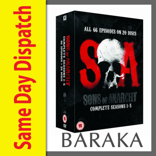 Sons of Anarchy The Complete Seasons Series 1 2 3 4 & 5 DVD Boxset 1 - 5 Box Set