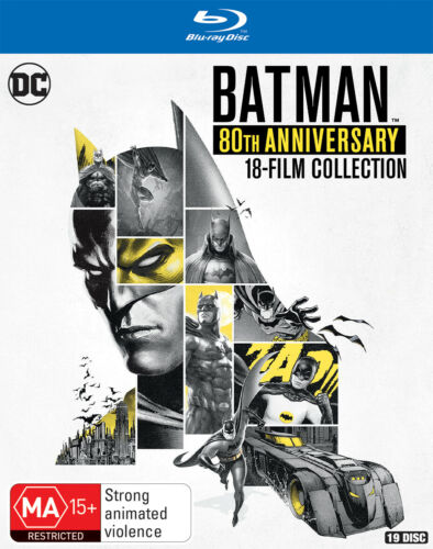 Batman 80th Anniversary 18 Film Animated Collection Blu ray Box Set RB