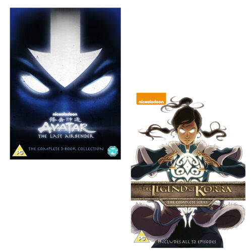 Avatar The Last Airbender + Legend of Korra Book 1, 2, 3 & 4 DVD R4