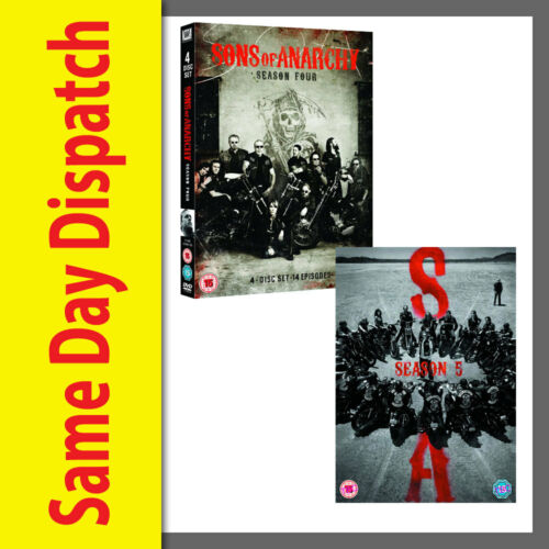 Sons of Anarchy The Complete Seasons Series 4 & 5 DVD Box Set R4 New