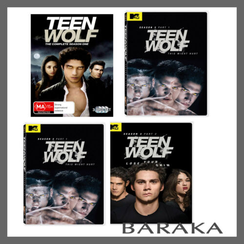 TEEN WOLF Series Season 1, 2 & 3 Part 1 & 2 DVD New Region 4