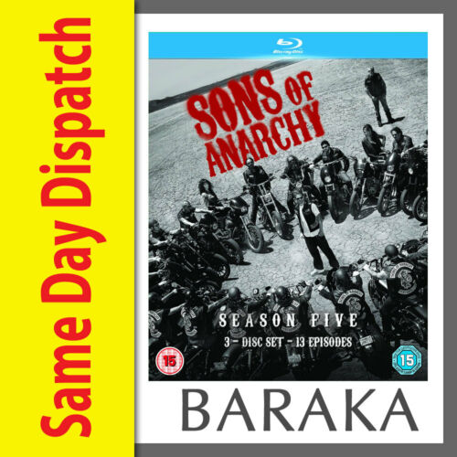 SONS OF ANARCHY COMPLETE SEASON SERIES 5 Blu ray RB Fifth Five box set not a DVD