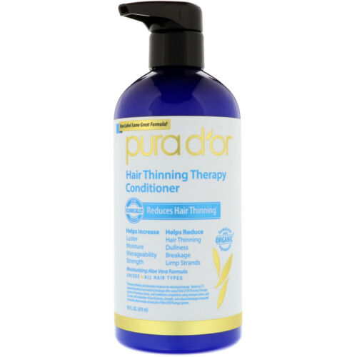 Pura D'or Pura Dor Hair Thinning Therapy Conditioner Natural Organic Ingredients