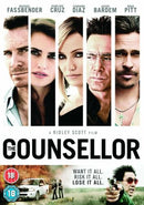 The Counsellor DVD Michael Fassbender, Brad Pit, Ridley Scott, Cameron Diaz