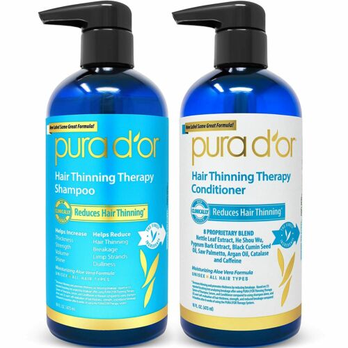 Pura D'or Hair Thinning Therapy Biotin Shampoo Conditioner Hair Loss Treatment