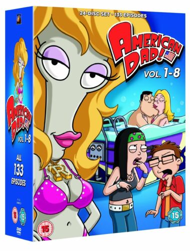 American Dad! Complete Season series 1+2+3+4+5+6+7+8 DVD Box Set R2 New "sale"