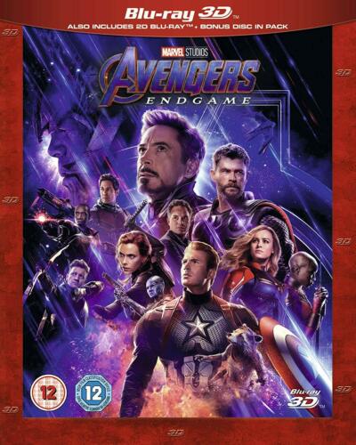 Avengers: Endgame 3D + 2D Includes Bonus Disk Blu-ray RB New