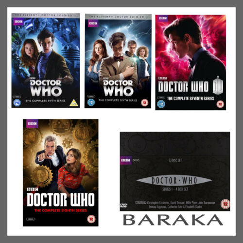 Doctor Who Complete Seasons Series 1, 2, 3, 4, 5, 6, 7 & 8 DVD Box Set New