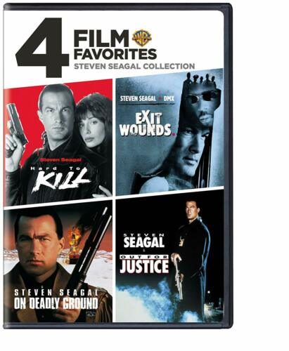 Steven Seagal 4 film DVD Hard to Kill Exit Wounds Out for Justice On Deadly Grou