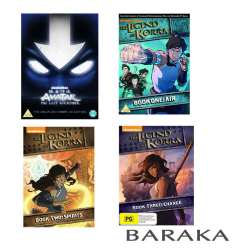 Avatar The Last Airbender 3 Book DVD Box Set + The Legend of Korra Book 1, 2 & 3