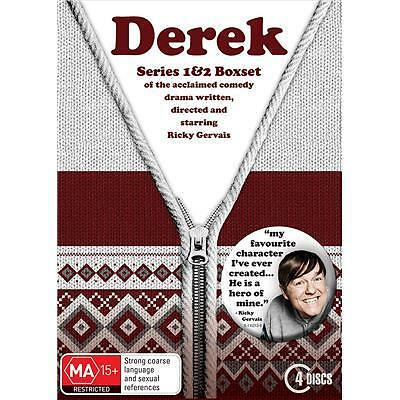 Derek the complete series 1 & 2 DVD Box Set new Sealed R4