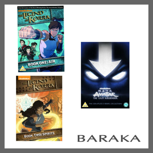 Avatar The Last Airbender 3 Book DVD Box Set + The Legend of Korra Book 1 & 2 R4