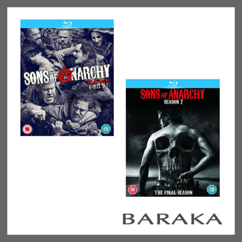 SONS OF ANARCHY COMPLETE SEASON SERIES 6 & 7 Blu ray RB box set not a DVD