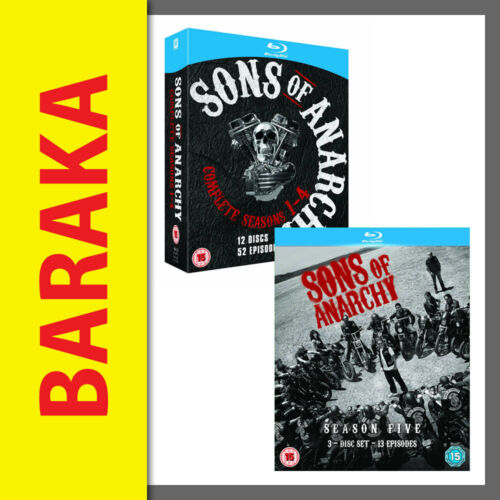 Sons of Anarchy The Complete Season 1 2 3 4 & 5 Blu ray Box Set 1 - 5 RB not DVD